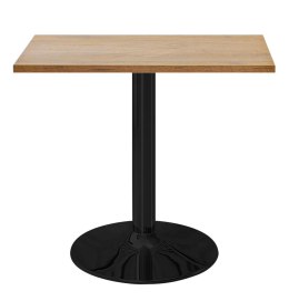 Stół skandynawski kwadratowy TORI Dark Wood 70 SMOKE