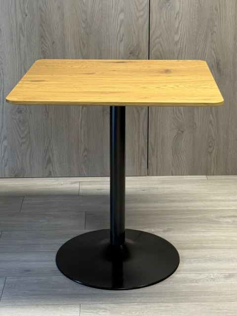 Stół skandynawski kwadratowy TORI Dark Wood 70 SMOKE