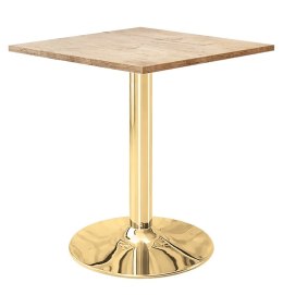 Stół skandynawski kwadratowy TORI Light Wood 70 GOLD