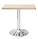 Stół skandynawski kwadratowy TORI Light Wood 70 SILVER