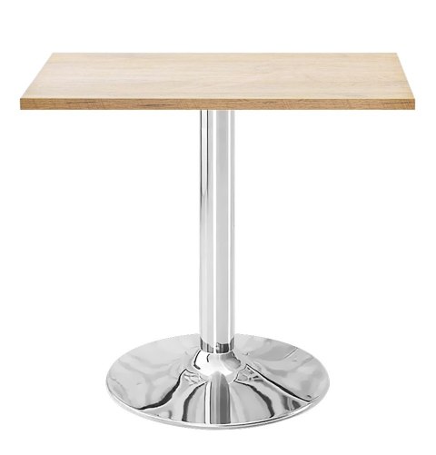 Stół skandynawski kwadratowy TORI Light Wood 70 SILVER