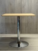 Stół skandynawski kwadratowy TORI Light Wood 70 SILVER