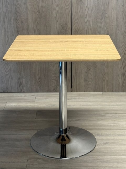 Stół skandynawski kwadratowy TORI Light Wood 70 SILVER