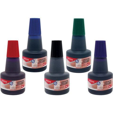 Tusz do pieczątek Office Products 30ml czerwony