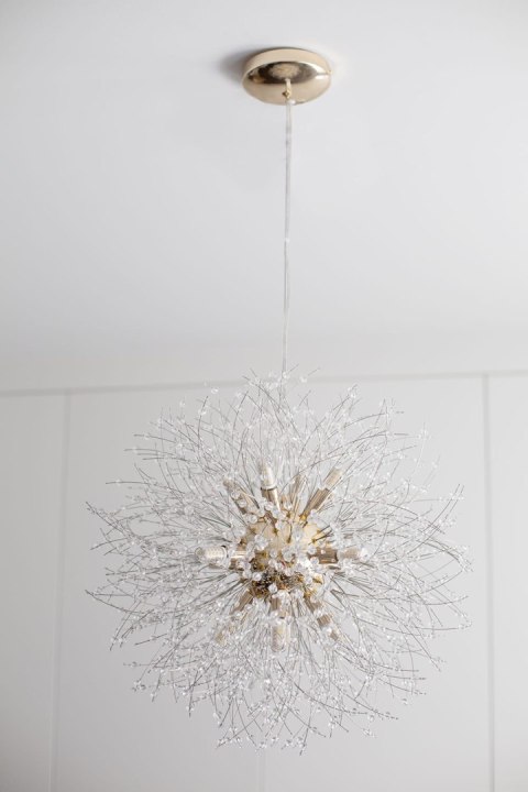 Lampa wisząca "dmuchawiec" Żyrandol Gold Glamour 12 50cm Vildevik 11486