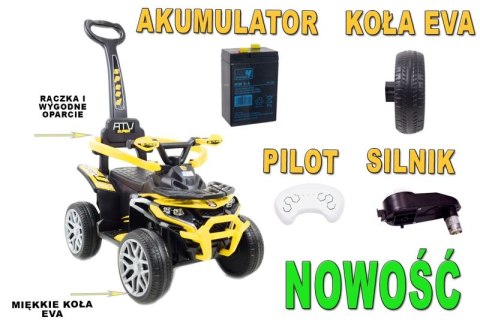 QUAD NA AKUMULATOR, JEŹDZIK, ODPYCHACZ, PCHACZ - POJAZD WIELOF. PILOT/APLIKACJA /915