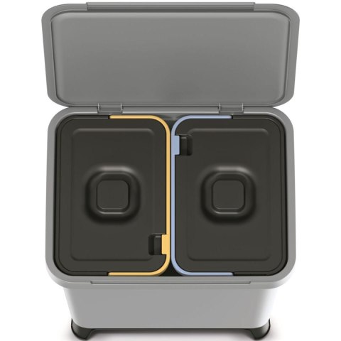 ŚMIETNIK KOSZE NA ŚMIECI SYSTEMA SORTIBOX 2W1 SMOOTH GRAY