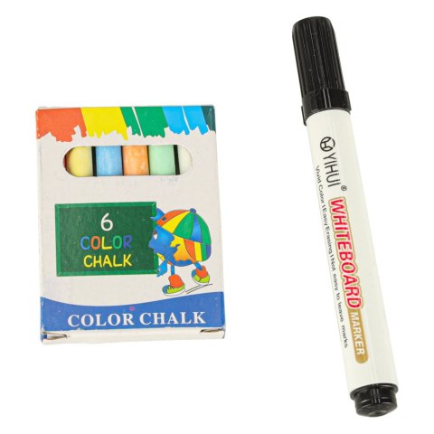 Tablica magnetyczna kredowa dwustronna drewniana literki kreda 38x37x90cm