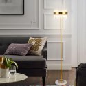 Złota LAMPA STOJĄCA Royal Crystal Floor na marmurowej podstawie 160cm 22593