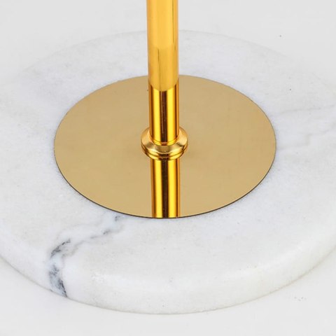 Złota LAMPA STOJĄCA Royal Crystal Floor na marmurowej podstawie 160cm 22593