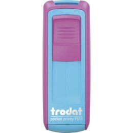Pieczątka Trodat Pocket Printy 9511 różowo-turkusowa