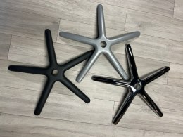 Podstawa fotela obrotowego XL metalowa 69 cm GREY MATT