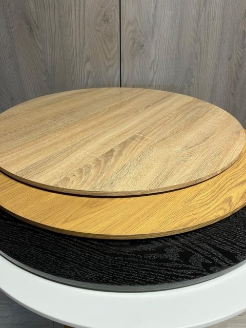 Stół okrągły VICTORY LIGHT WOOD 70 cm MILK