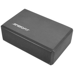 BLOK KOSTKA DO ĆWICZEŃ JOGA PILATES FITNESS CZARNA ENERO FIT