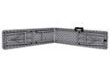 Ławka cateringowa składana w walizkę 180 cm RATTAN szara