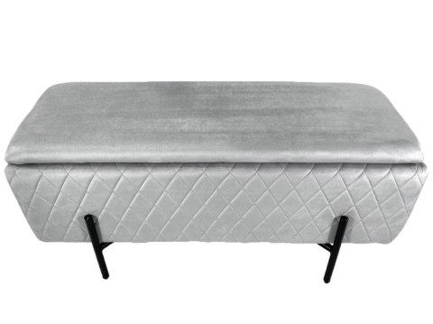 PUFA kufer Lugano LUZZI DIAMOND GREY VELVET 95 II GATUNEK