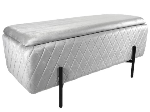 PUFA kufer Lugano LUZZI DIAMOND GREY VELVET 95 II GATUNEK