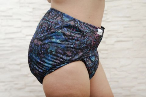 Pielucha wielorazowa typu OTULACZ dla dorosłych z wkładem - NEON SPLASH