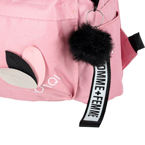 Plecak szkolny młodzieżowy jednokomorowy różowy