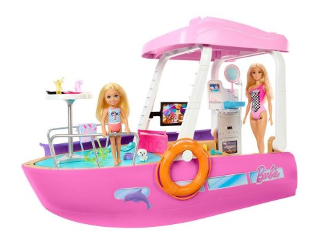 Mattel Barbie Motorówka dla lalek z TRANSFORMACJA WNĘTRZ + akcesoria ZA6042