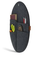 Organizer na ścianę Kółko z kieszeniami Antracyt XL - 45 cm