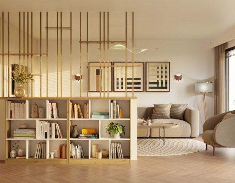 Regał Fiesta 8P DĄB ARTISAN / BIEL