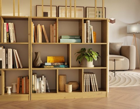 Regał Fiesta 8P DĄB ARTISAN