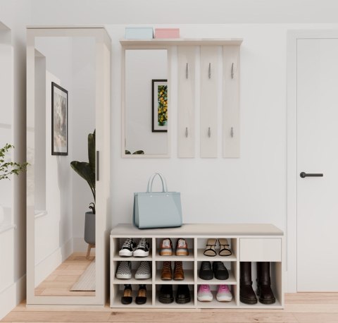 Szafka Na Obuwie Buty Otwarta TALLIN KASZMIR BEŻ Do Przedpokoju