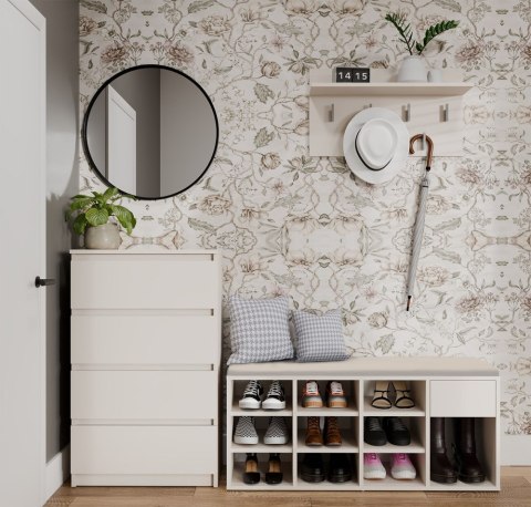 Szafka Na Obuwie Buty Otwarta TALLIN KASZMIR BEŻ Do Przedpokoju