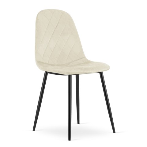 Krzesło ASTI - beż aksamit x 2