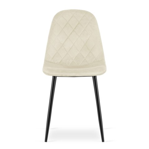 Krzesło ASTI - beż aksamit x 4