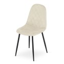 Krzesło ASTI - beż aksamit x 4