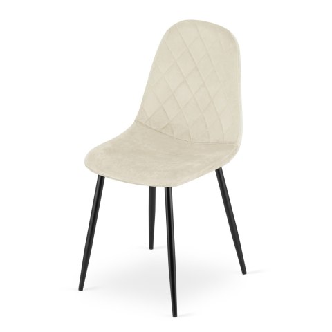 Krzesło ASTI - beż aksamit x 4