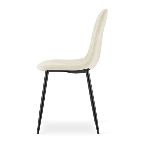 Krzesło ASTI - beż aksamit x 4