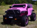 OLBRZYMI JEEP NA AKUMULATOR SPEED, SUPER RÓŻ, MIĘKKIE KOŁA, SIEDZENIE, APLIKACJA/DLS-X15A