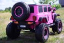 OLBRZYMI JEEP NA AKUMULATOR SPEED, SUPER RÓŻ, MIĘKKIE KOŁA, SIEDZENIE, APLIKACJA/DLS-X15A
