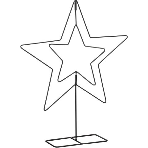 GWIAZDA DEKORACYJNA 50CM CZARNA MICA