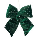 KOKARDA DEKORACYJNA ZIELONA 20x23 CM MICA