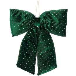 KOKARDA DEKORACYJNA ZIELONA 39x50CM MICA