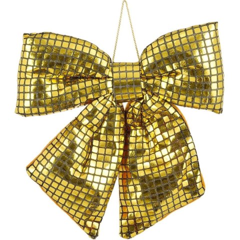 KOKARDA DEKORACYJNA ZŁOTA 30x34CM MICA