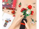 Klocki konstrukcyjne Kwiaty w wazonie BUKIET RÓŻ + wazon 818 ele ZA5760