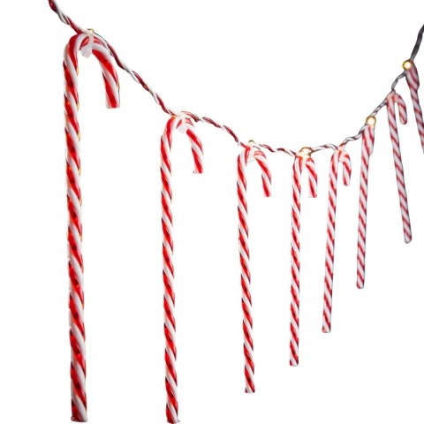 LAMPKI GIRLANDA 10 LED LIZAKI LASKI CHOINKOWE CIEPŁY BIAŁY LUCA