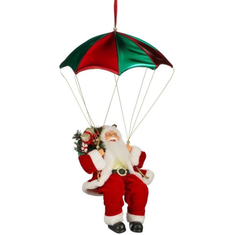 MIKOŁAJ ŚWIĄTECZNY DEKORACYJNY ZE SPADOCHRONEM 60CM MICA