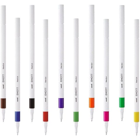 Cienkopis Uni Emott 0.4mm żółty
