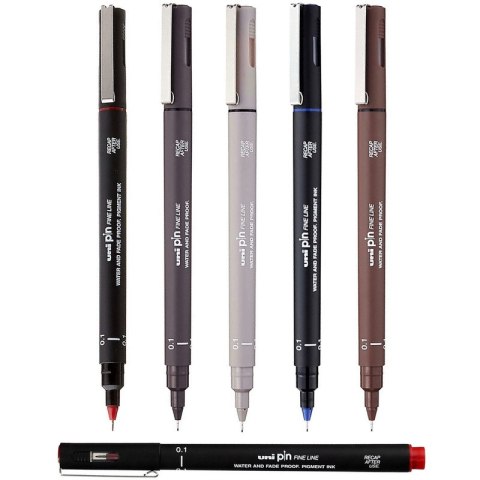 Cienkopis kreślarski Uni Pin-200 0.1mm niebieski