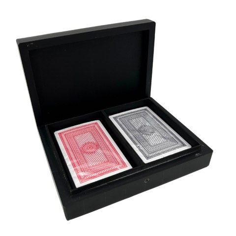 Dwie talie kart w pudełku z żywicy - 51668