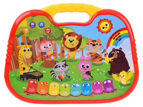 Edukacyjne interaktywne organki ze zwierzątkami odgłosy melodie ZA5955