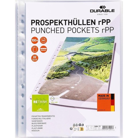 Koszulki Durable Premium A4/80ľm krystaliczne (100