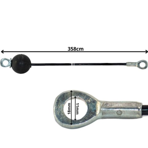 LINKA DO ATLASU 358 cm OCZKO OCZKO ODBOJNIK STALOWA