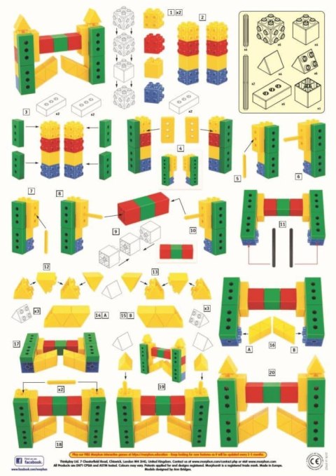 Morphun Hi-Qube 4 Pojazdy - Klocki konstrukcyjne